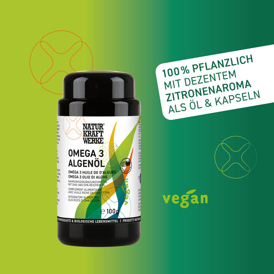 Omega 3 Algenöl Vegicaps 100 g