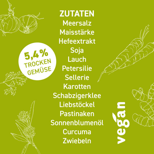 Gemüse Bouillon mit B12