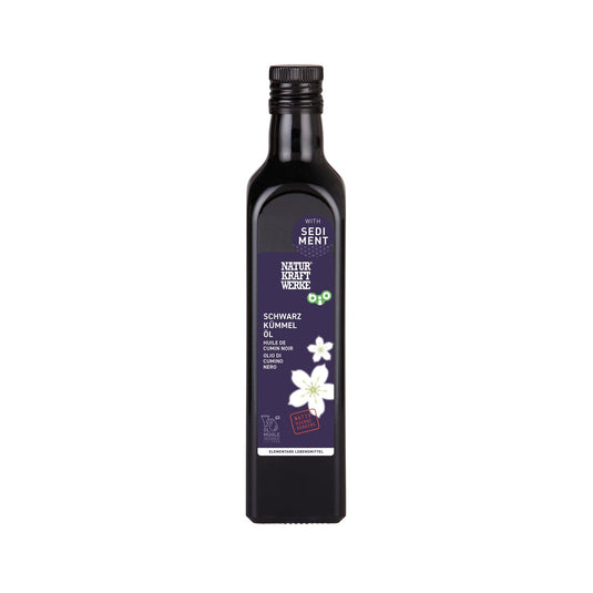 Schwarzkümmelöl nativ mit Sediment 500 ml BIO/kbA