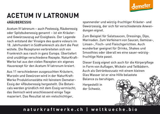 Acetum IV latronum 4Räuberessig - bio-swiss