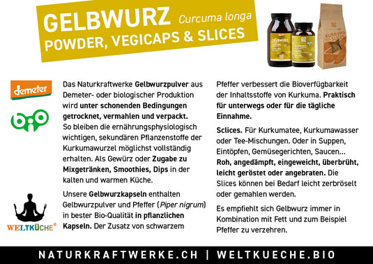 Gelbwurz Pulver Bio - bio-swiss