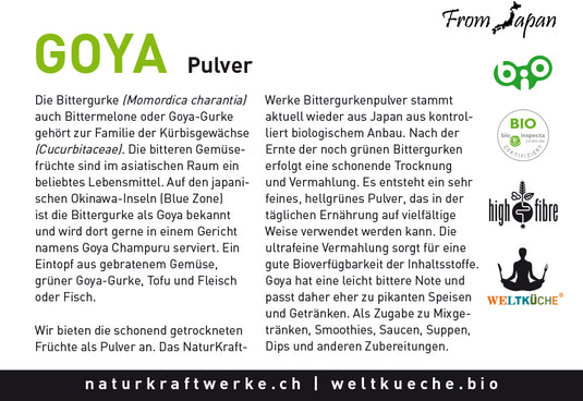 Goya Bittergurkepulver - bio-swiss