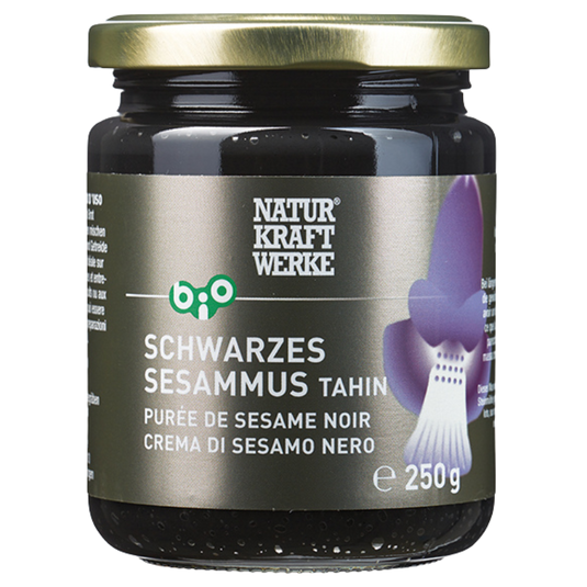 Schwarzes Sesammus Tahin - bio-swiss