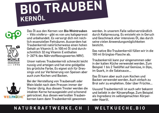 Traubenkernöl - bio-swiss