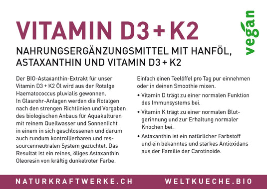 Vitamin D3 + K2 - bio-swiss