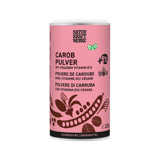 Carob Pulver mit B12 225 g BIO/kbA